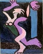 Ernst Ludwig Kirchner Dancing female nude, Gret Palucca Germany oil painting artist